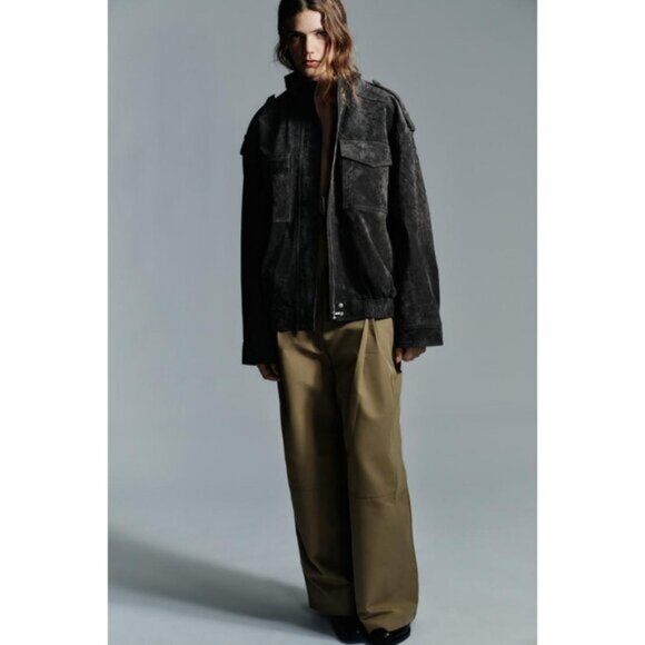 ZARA SUEDE LEATHER JACKET - Picture 2 of 8